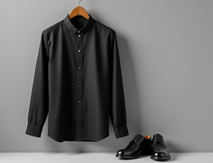 découvrez comment adopter la chemise col mao noire, une pièce tendance et élégante, et apprenez à l’associer pour un look moderne et raffiné.